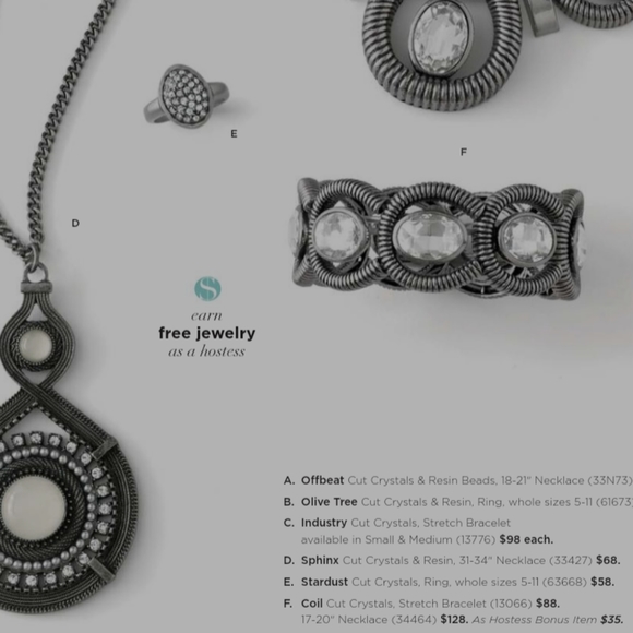 Rare Lia Sophia Stardust Crystal Ring size 6 - Picture 2 of 10